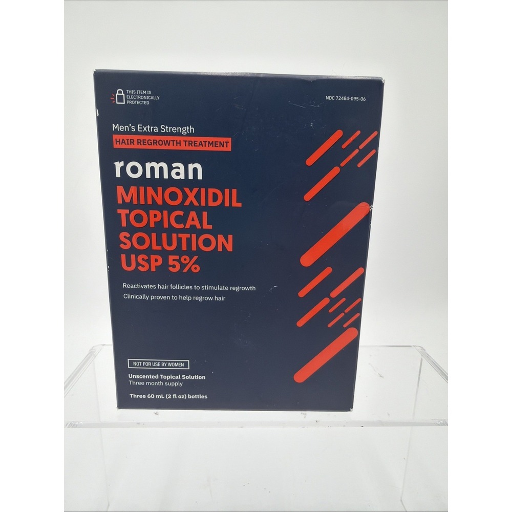 Roman Men's Extra Strength Hair Growth Topical Solution USP 5%.